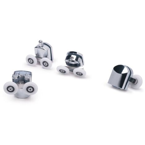 SET CARRELLINI SCORRIMENTO ANTE BOX DOCCIA 6MM