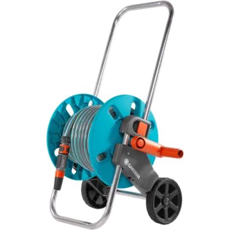 GARDENA Set Carrello Avvolgitubo AquaRoll S 25 Metri Per Tubo da Giardino Compatto 25mt