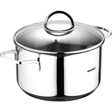 Set Casseroles Induction Bergner Acier Inoxydable, Compatible Induction - Bergner