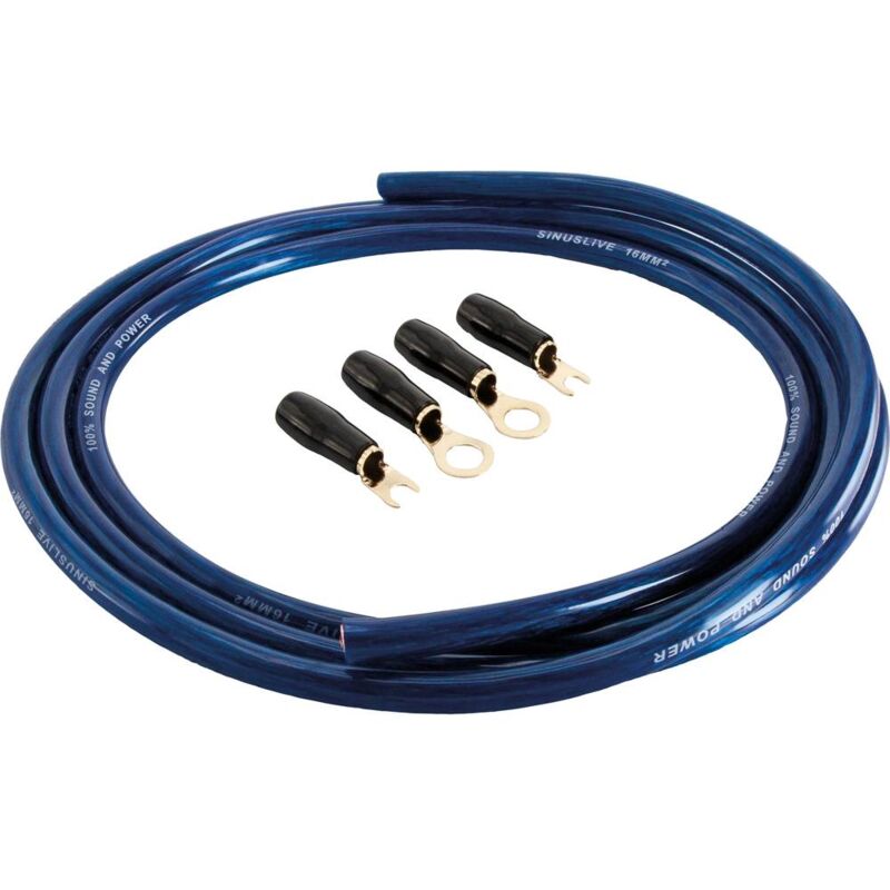 Set câble de batterie BK-16M Sinuslive BK-16M - bleu