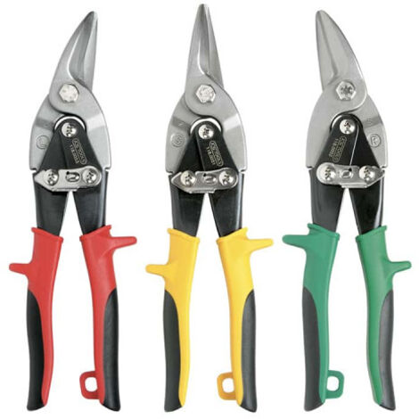Set cesoie per lamiera KS TOOLS TOOLS - 3 pezzi - 118.0050