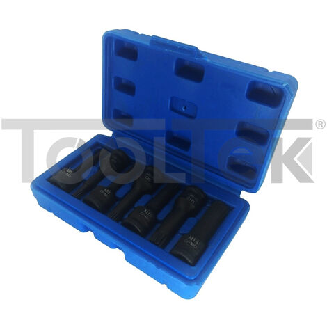 SET CHIAVI 7pz BUSSOLA A IMPATTO MILLERIGHE XZN 3/8" M5/M12 RINFORZATE TOOTLEK