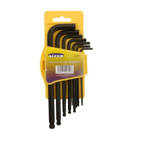 Set Chiavi A Brugola Bruciate 10 Pezzi Sifer Bola 13-2305