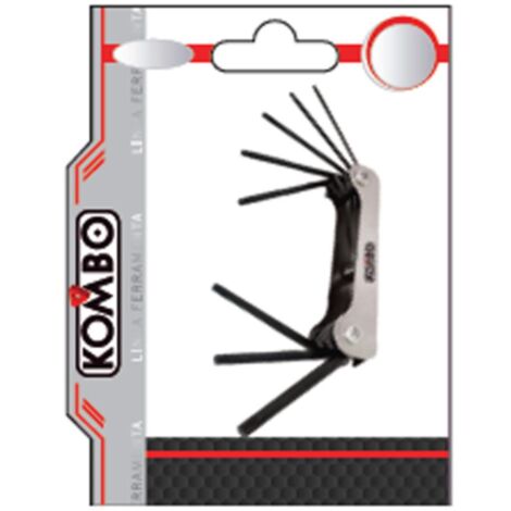 Set Chiavi a Brugola Esagonali 8 pz Misure T9-T10- T15-T20-T25-T27-T30-T40