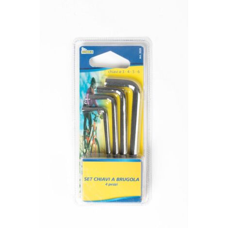 Set chiavi a brugola per manutenzione bici quattro pezzi