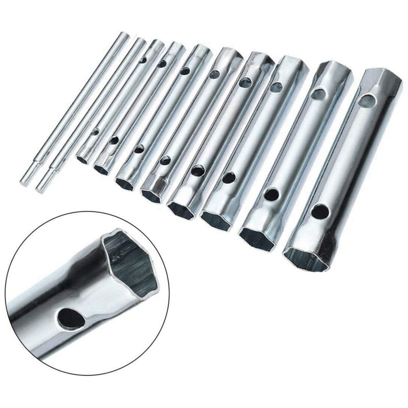 Bes Set Chiavi A Tubo 6 22mm Esagonali 10pz Chiavini Tubolari Leva ...