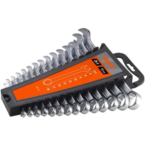 Set chiavi combinate 14 pcs fissa e stella in acciaio crono vanadio