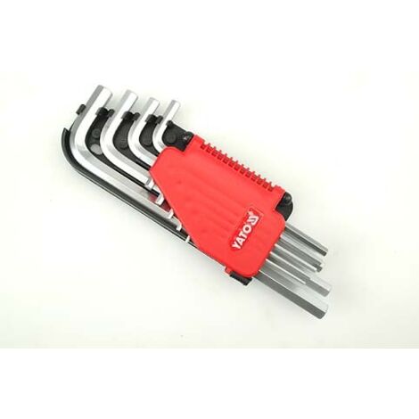 SET CHIAVI ESAGONALI 9 PEZZI 2-10MM CR-V - YT-0502