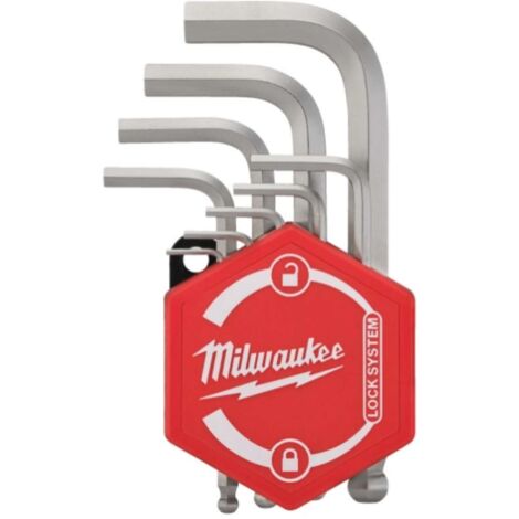 Set chiavi esagonali compatte con punta sferica milwaukee 4932492399