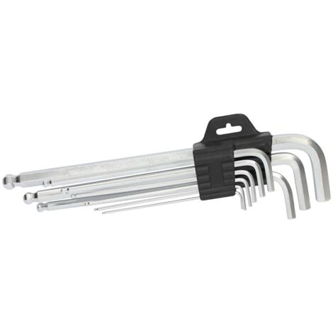 Set chiavi esagonali Inline 43085 9 pezzi sfera 1.5-10mm