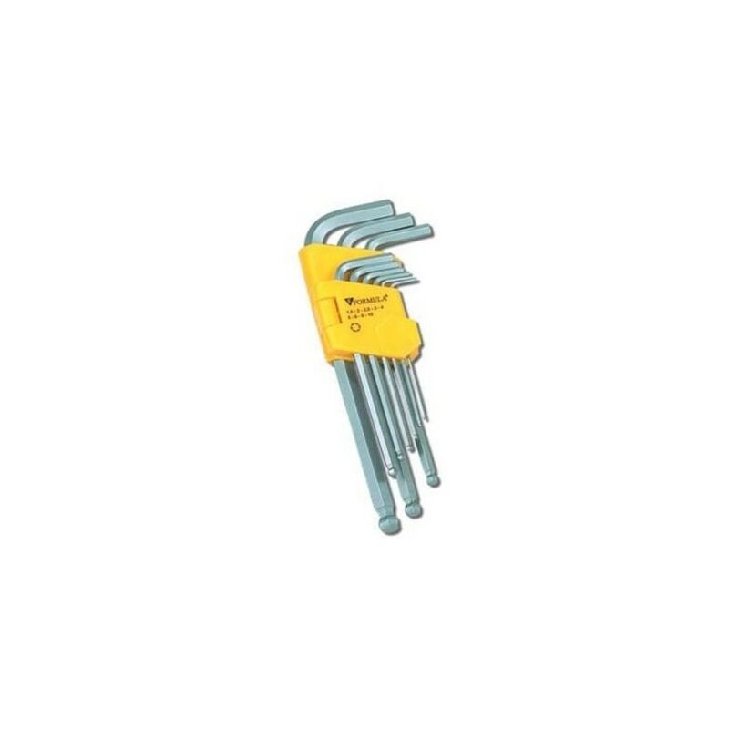 Image of Orobica Store - Set chiavi maschio esagonali a norme din 911 impronta ball point 9 pezzi elematic