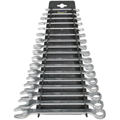 Set Clé mixte 603/17H 17-tlg.SW 6-24mm Form B CV-Stahl HAZET