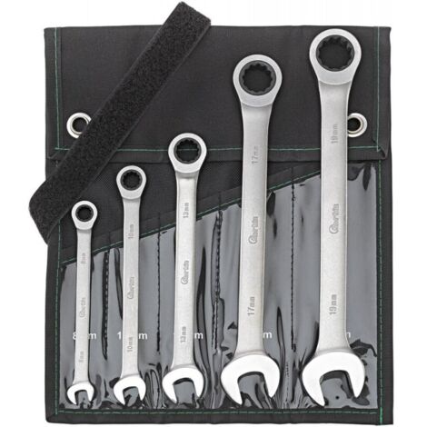 Set clé mixte Taille 5 unités coubé 8-19mm FORTIS