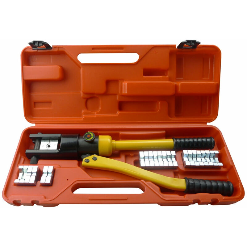 Helloshop26 - Set coffret de presse à sertir de sertissage hydraulique outils garage atelier bricolage