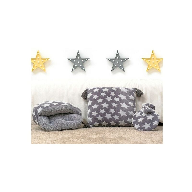 

Set Cojín Bolsa de Agua Caliente Calientapiés Gris (3 pcs)