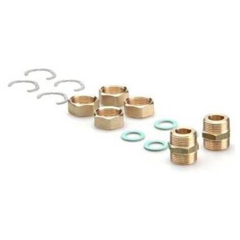 SET COLLEGAMENTO TUBI ACCIAIO CORRUGATO PER TWIN SOLAR DN 16 - 3/4