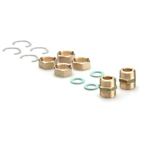 SET COLLEGAMENTO TUBI ACCIAIO CORRUGATO PER TWIN SOLAR DN 20 - 1"