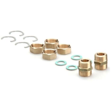SET COLLEGAMENTO TUBI ACCIAIO CORRUGATO PER TWIN SOLAR DN 20  - 1&quot