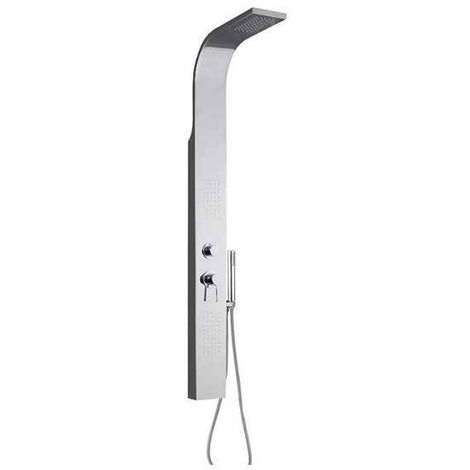 Set Colonna Crio 1500x150x75 - Inox - Soffione e Getti Frontali