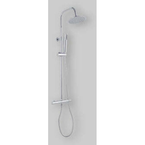 Set Colonna Doccia Florida Tonda Con Miscelatore Termostatico Cromata - 1 Getto