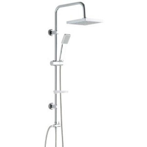 Set Colonna Doccia Quadra Cromata - 1 Getto