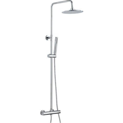 Set Colonna Doccia Soffione Doccia e Laccio  in Acciaio Inox Sally