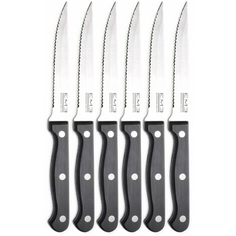 Set Coltelli per Bistecca 6 Pezzi in Acciaio Eme Rodeo