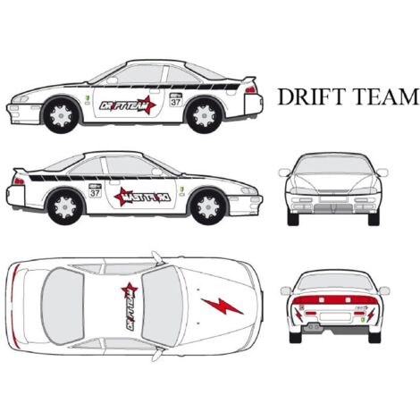 Set complet Adhesifs - DRIFT - Full Color - Taille M - Car Deco