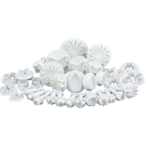 Set Complet de 33 Emporte-Pièces pour Fondant - Kit Professionnel pour Décorations de Gâteaux Maison