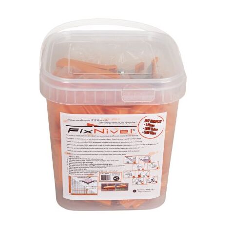 Set complet de croisillons autonivelants 1 mm Fixnivel®, 250 pcs - ROKNTOOLS