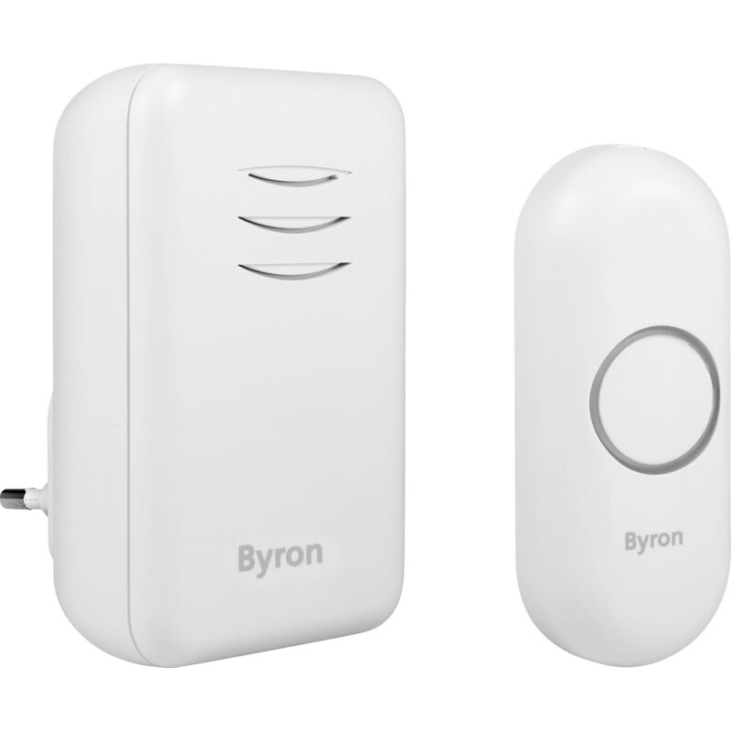 Byron - Set complet pour Sonnette sans fil DBY-22312 150 m blanc