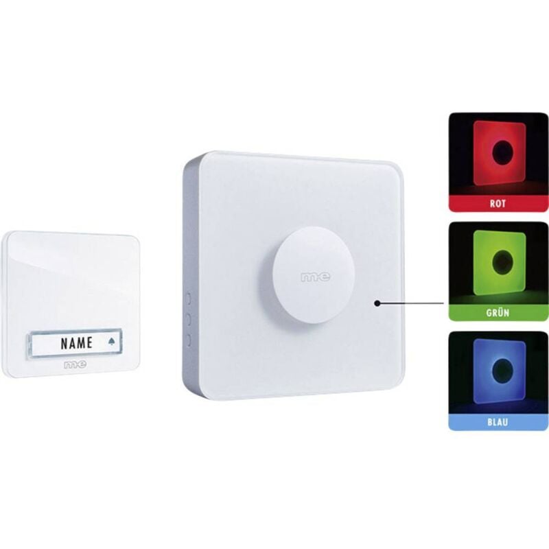 Set complet pour Sonnette sans fil m-e modern-electronics 41144 200 m blanc