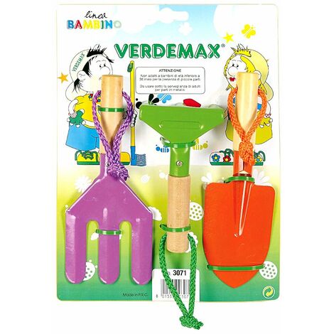 Attrezzi orto per bambini set 3 pz Verdemax V003071