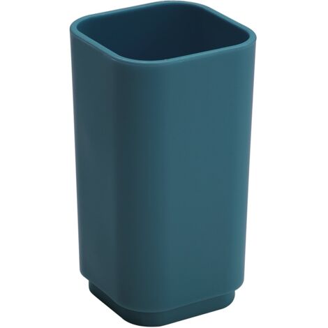 Set completo 4 pezzi d'appoggio in plastica riciclata SE99 serie Gedy SEVENTY Blu Petrolio