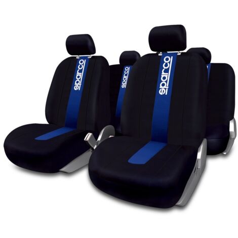 Set completo SPC1011 coprisedili blu per auto universali anteriori e posteriori