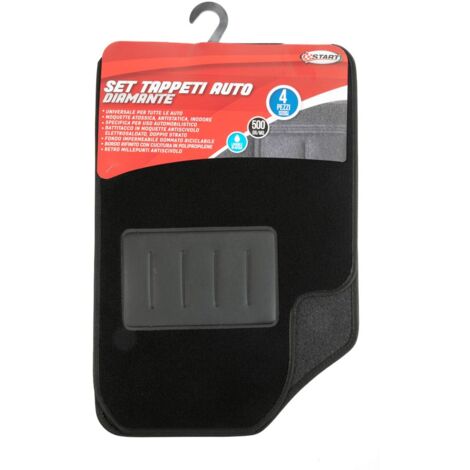 Set Completo Tappeti Auto Diamante in moquette 500 GR/MQ Universale