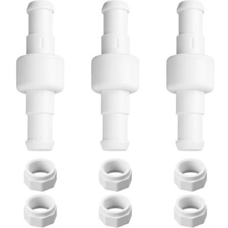 Set con 3 tubos de repuesto para Polaris D20/D-20, rodillo de flotación de bolas para limpiafondos con tuercas para modelos Polaris 180, 280, 380, 480 y 3900