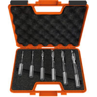 SET CON 6 PUNTE ELICOIDALI PER MORTASARE