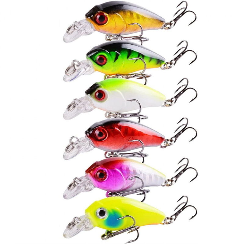 Set con wobblers colorati - 4,5 cm - 6 pz