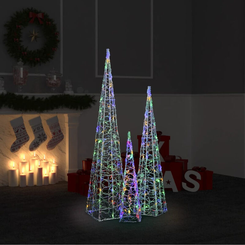 

Set cono de luz LED decorativo acrilico multicolor 60/90/120cm