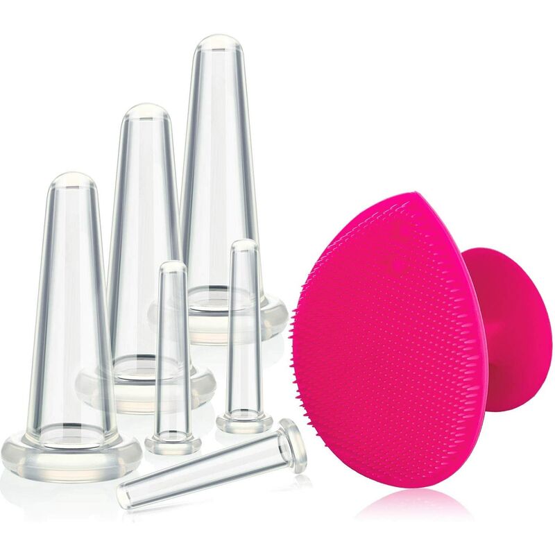 Set coppettazione viso per massaggio coppettazione...