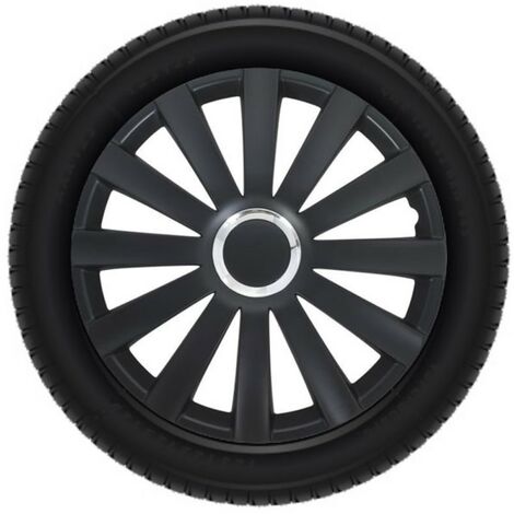 Set copricerchi  - 17 pollici - Spyder Nero