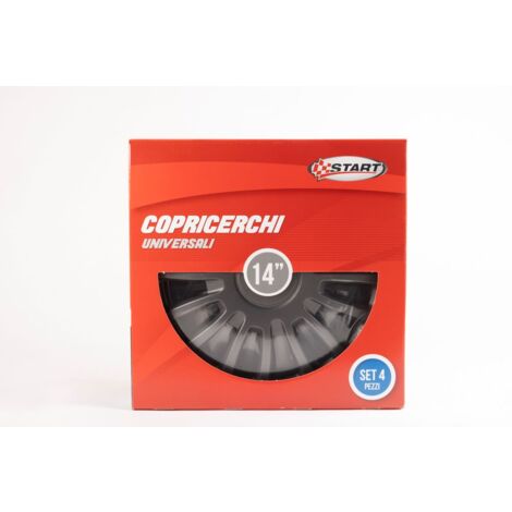 Set copricerchi auto antracite monza 14'' 4 pezzi in ABS