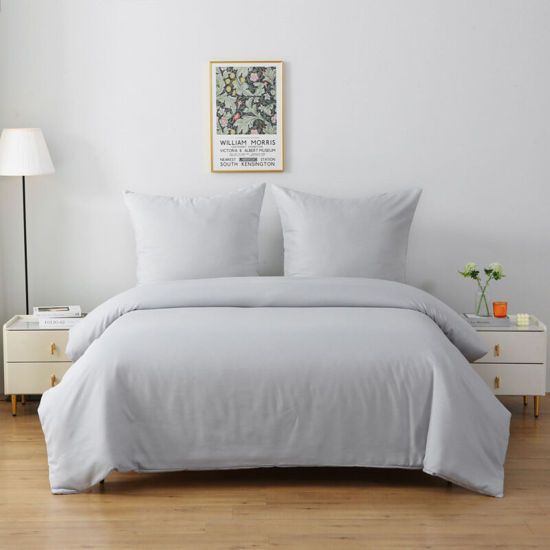 Set copripiumino 4 pezzi (grigio) Taglia SS