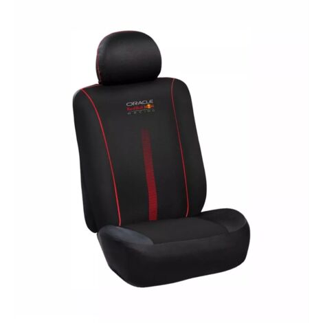 set coprisedile auto redbull "powerbar" nero e rosso 3 pezzi