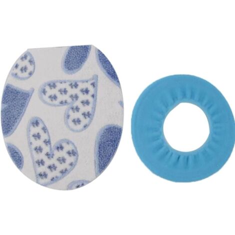 Set coprisedile WC in morbido peluche, 2 pezzi, copri coperchio riscaldato per cuscino del sedile WC del bagno 50 50 cm