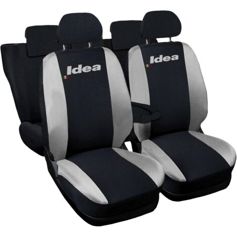 Set coprisedili Superior - Nero/Grigio - compatibile per Fiat 500