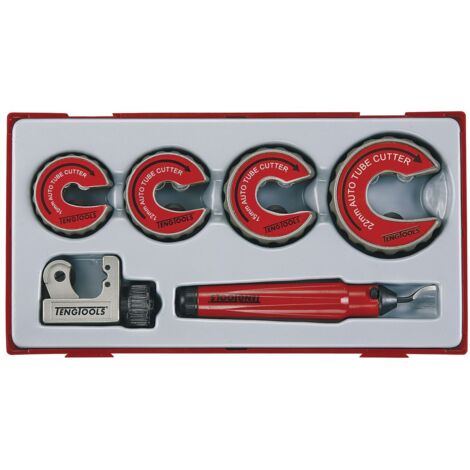 Set Coupe tube TT1 tray 3-22mm 6 pièces Teng Tools TTTC06
