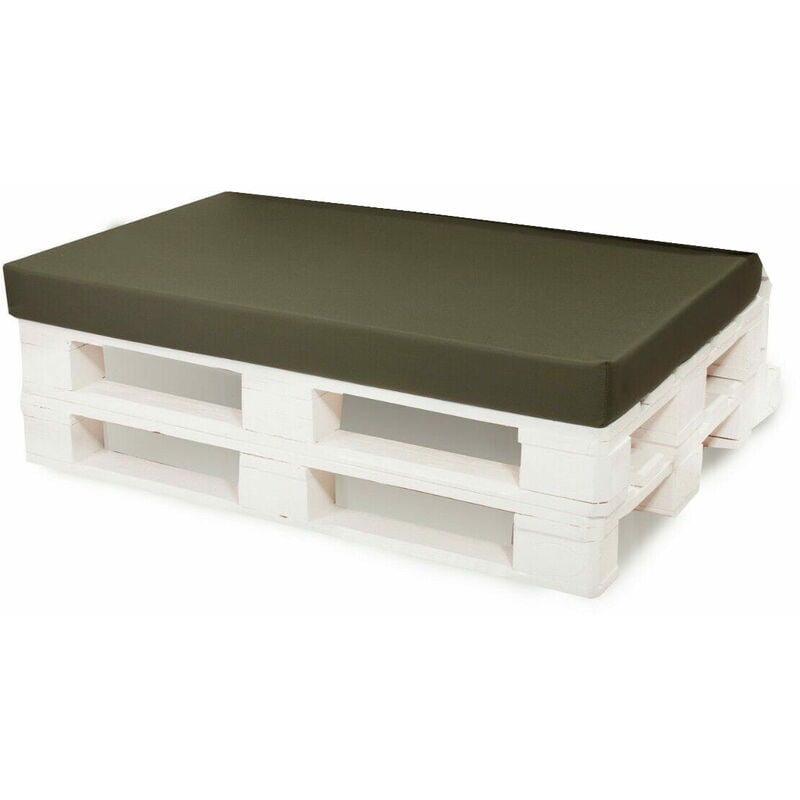 Setgarden - Coussin pour palette 120x50 vert, coussins de jardin, grands coussins de sol, coussins de sol pour enfants Coussin d'extérieur