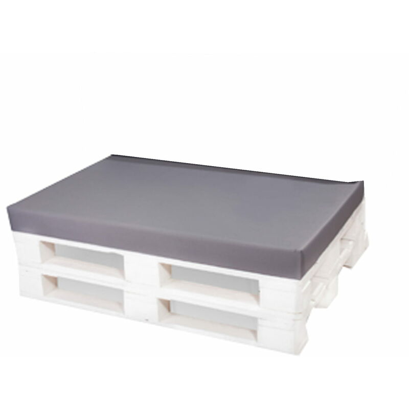 Setgarden - Coussin pour palette 120x80 gris, grands coussins de sol, coussins de sol pour enfants Coussin d'extérieur, coussins de jardin